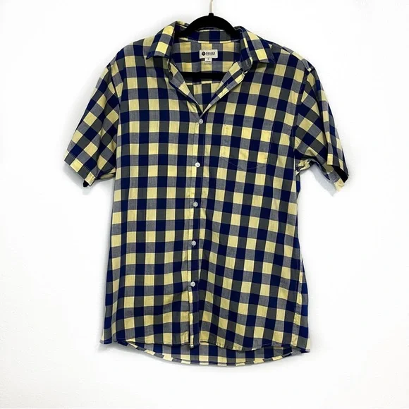 haggar short sleeve dress shirts Haggar Men's Short Sleeve Knit Jacquard Button Down Casual Shirt, Black, 2XL, Cotton